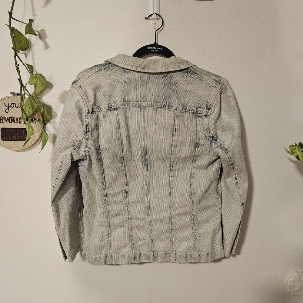 DKNY Light Wash Y2K Denim Blazer - Picture 7 of 7